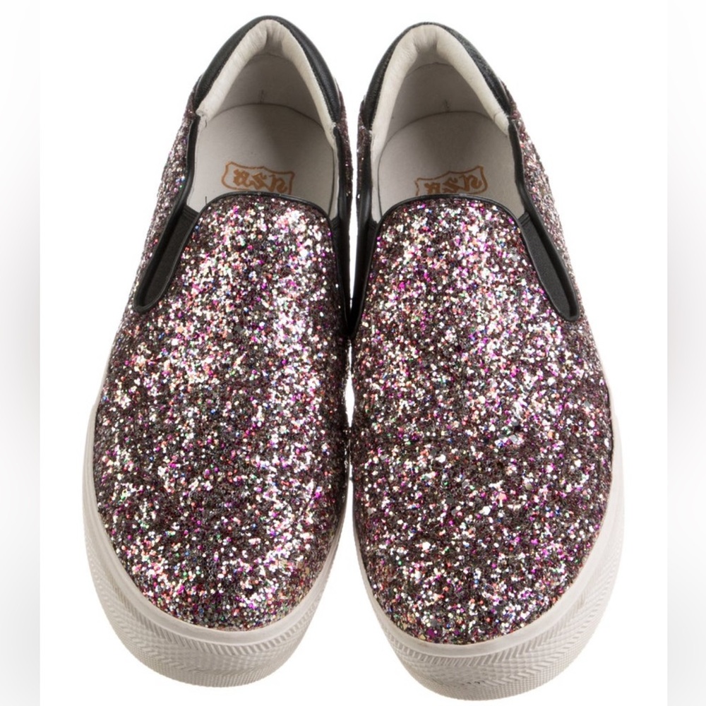 NWOT ASH glitter platform sneakers